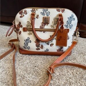 Disney Dooney & Bourke Purse (satchel) & matching wallet, animal print Mickey